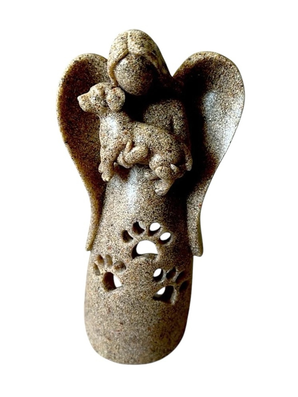 Angel of Friendship Dog Memorial Candle Holder - Picture 3 of 5